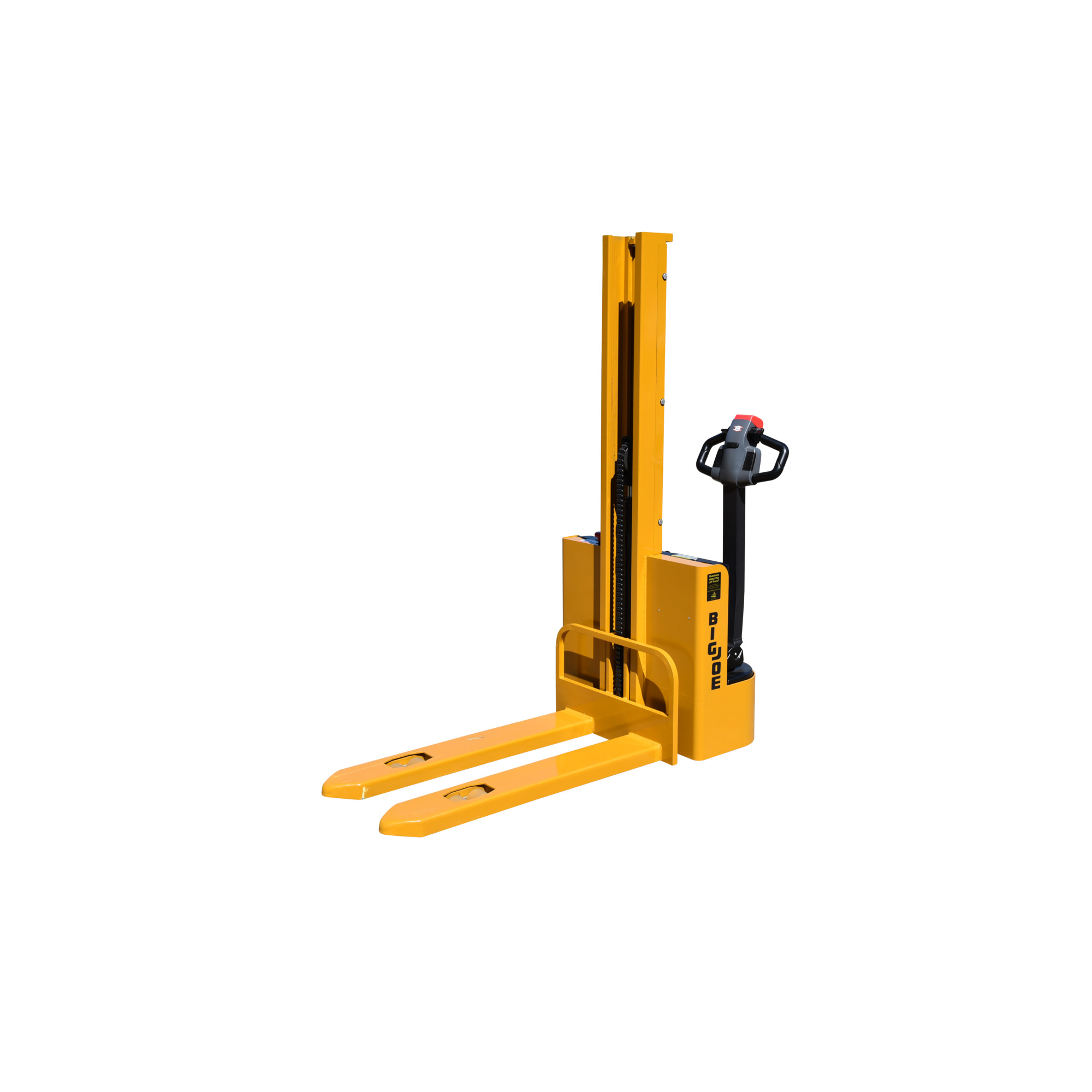 Big Joe, Powered ForkOver Stacker, Capacity 2200 lb, Raised Height 62